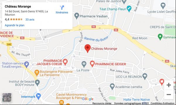 plan acces chateau morange saint denis