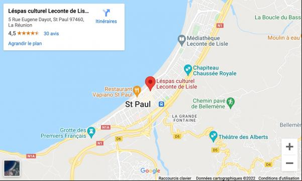 plan acces lespas culturel leconte de lisle saint paul