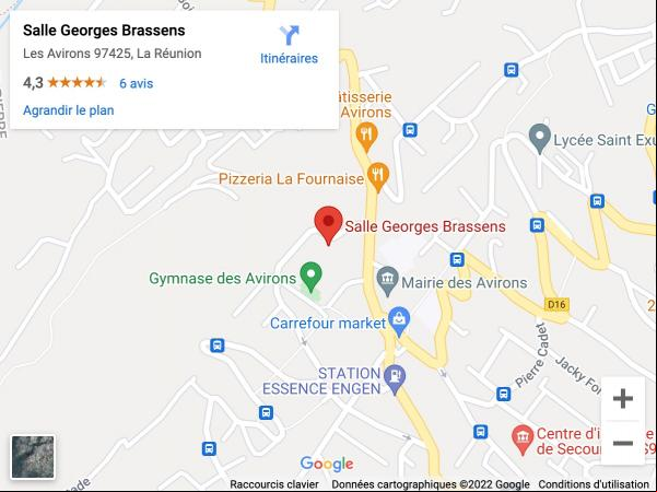 plan acces salle georges brassens les avirons